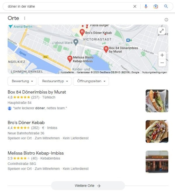 Website erstellen und Local SEO für Döner-Imbiss in der Nähe Website erstellen und Local SEO für Döner-Imbiss in der Nähe