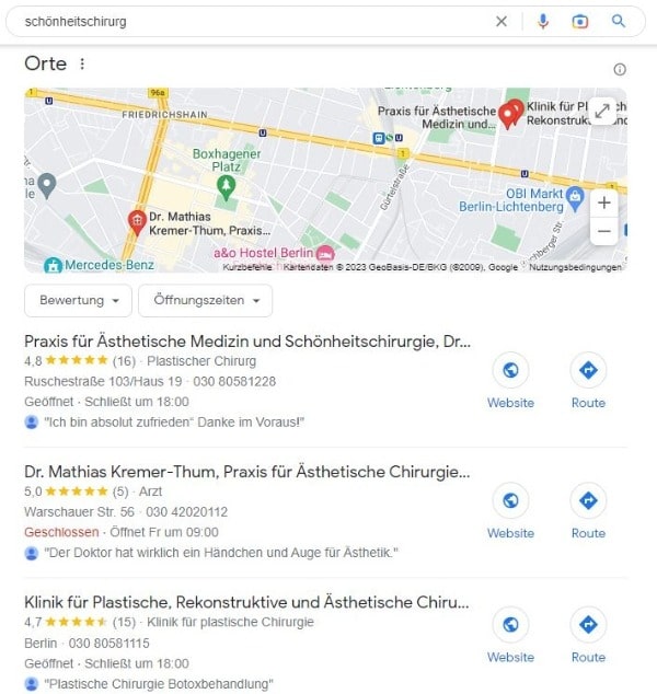 Website erstellen und Local SEO für Schönheitschirurgen. Website erstellen und Local SEO für Schönheitschirurg