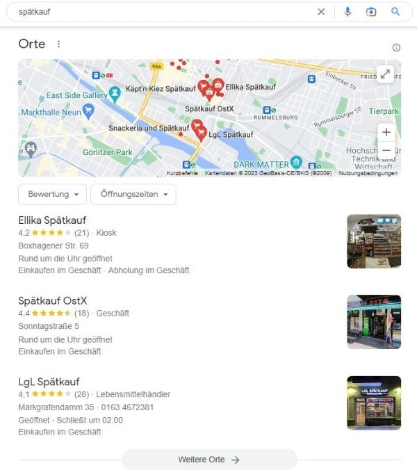 Website erstellen und Local SEO für Spätkauf Google Maps Website erstellen und Local SEO für Spätkauf Google Maps