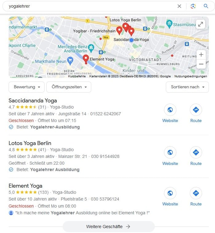 Website erstellen und Local SEO für yogalehrer Website erstellen und Local SEO für yogalehrer