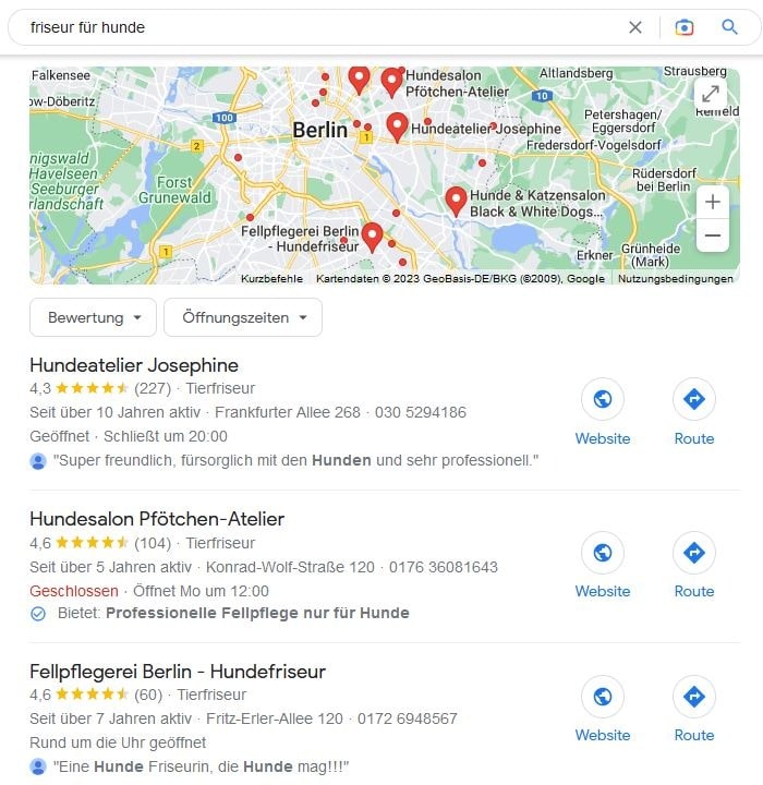 Website erstellen und Local SEO für Friseur für Hunde Website erstellen und Local SEO für Friseur für Hunde