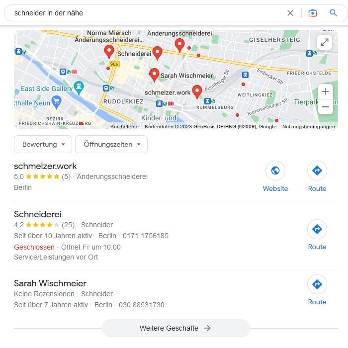 Website erstellen und Local SEO für Schneider Website erstellen und Local SEO für Schneider