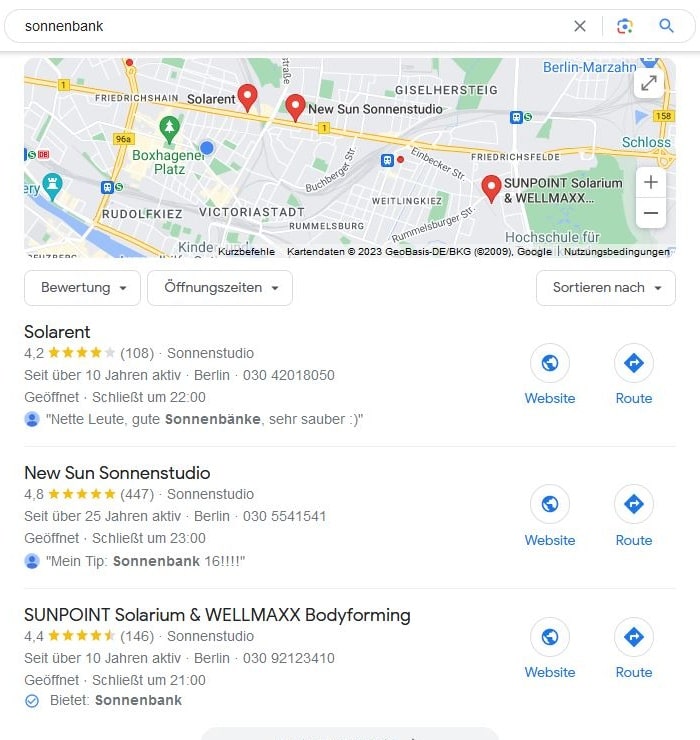 Website erstellen und Local SEO für Sonnenbank Website erstellen und Local SEO für Sonnenbank