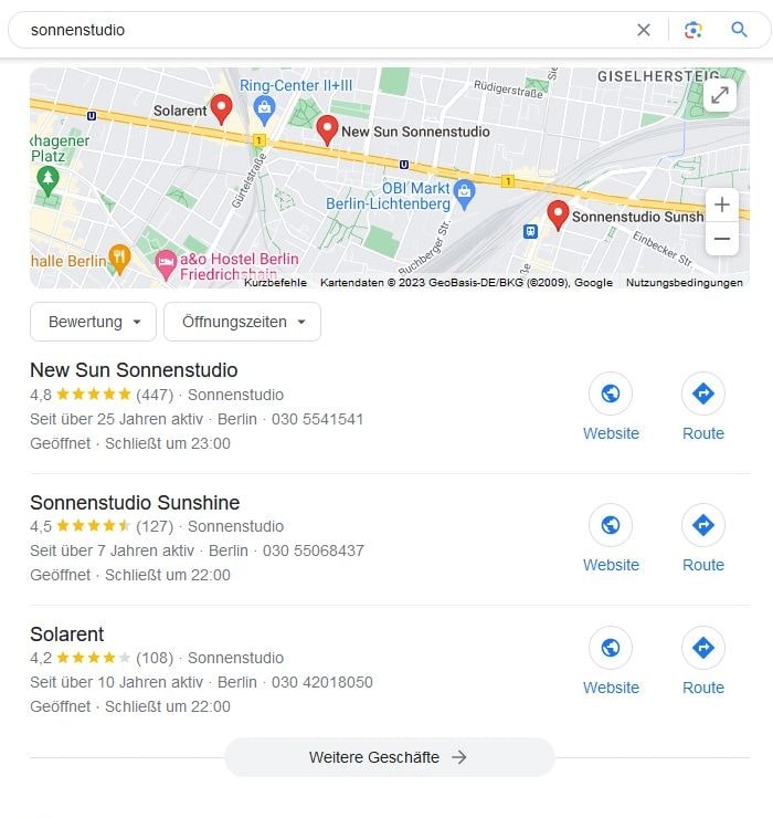 Website erstellen und Local SEO für Sonnenstudio Website erstellen und Local SEO für Sonnenstudio