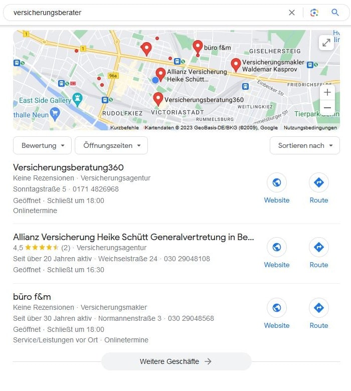 Website erstellen und Local SEO für Versicherungsberater Website erstellen und Local SEO für Versicherungsberater