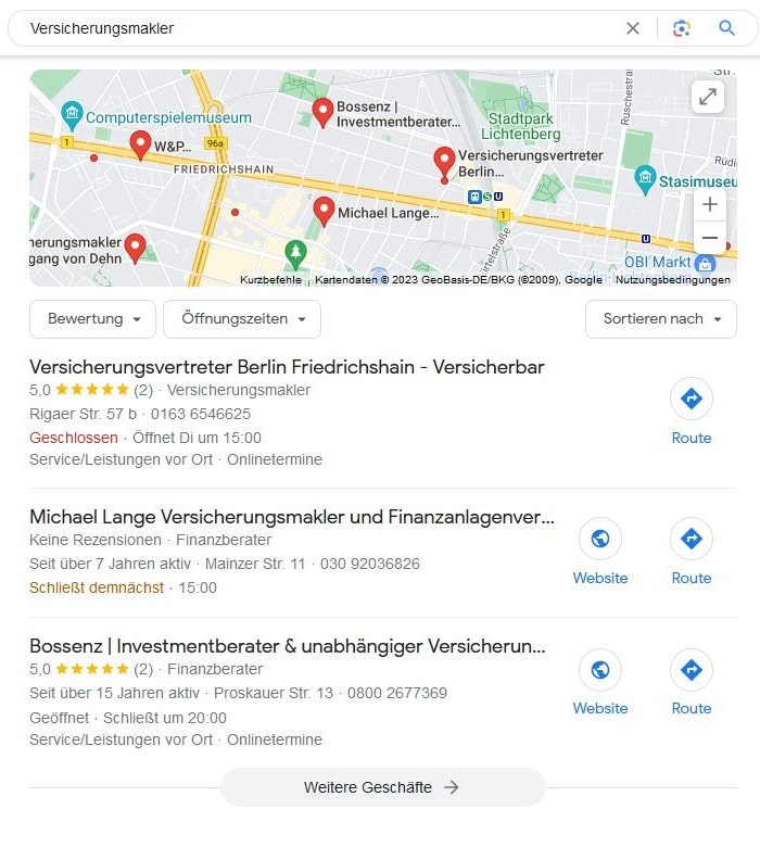 Website erstellen und Local SEO für Versicherungsmakler Website erstellen und Local SEO für Versicherungsmakler